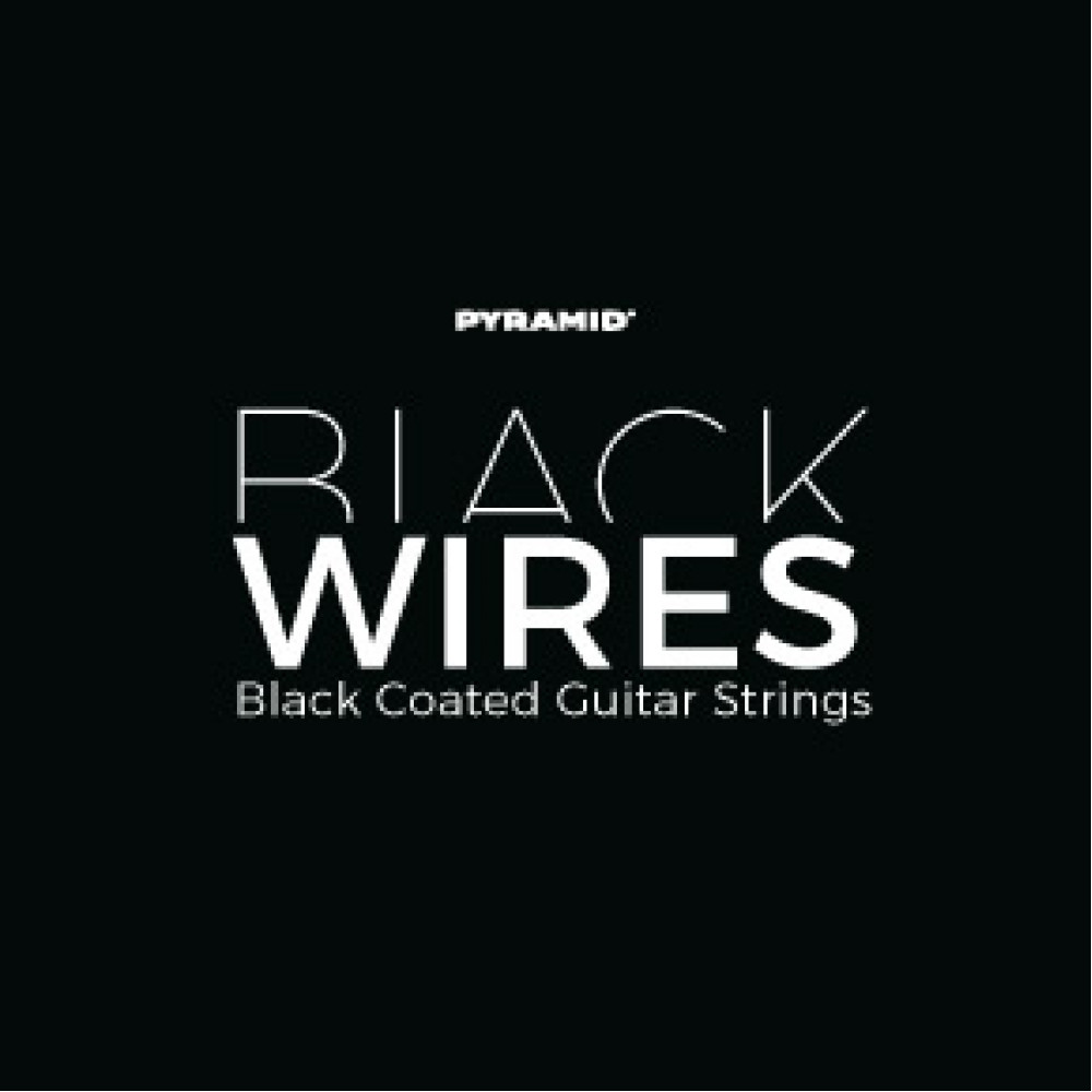 BW1080-8 Black Wires Комплект струн для 8-струнной электрогитары, никелированные, 10-80, Pyramid