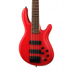 Бас-гитара 5-струнная Cort C5-Deluxe-CRD Artisan Series, красная