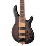 Бас-гитара 5-струнная Cort C5-Plus-OVMH-ABB Artisan Series, коричневая