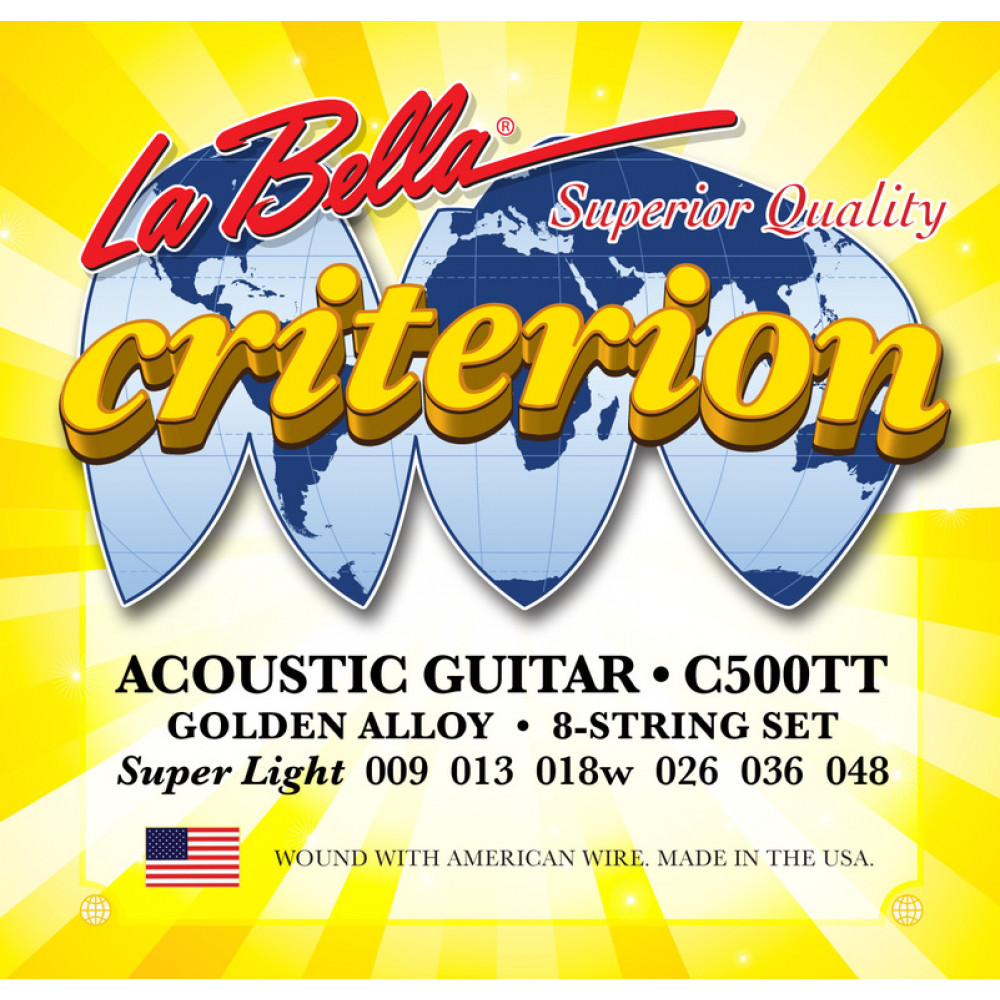 C500TT Criterion Комплект струн для акустической гитары, бронза 80/20, 9-48, La Bella