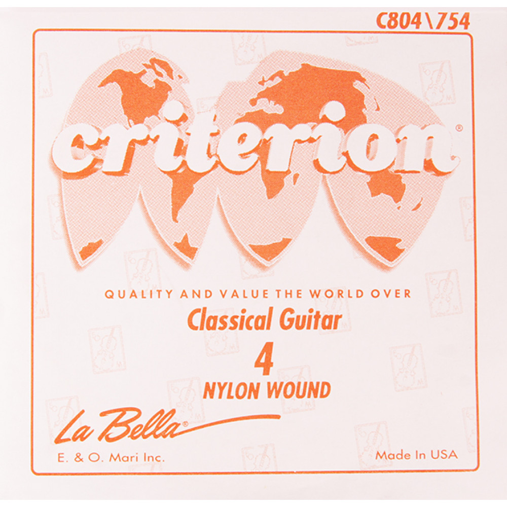 C754 Criterion Отдельная 4-ая струна для классической гитары, La Bella