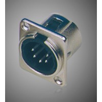 CA222 Разъем панельный XLR male 5Р 5-пиновый, Soundking