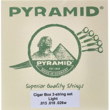 CIGARBOX CIGBOX3 Комплект струн для 3-струнной гитары (сигарбокс), сталь, 13-26, Pyramid