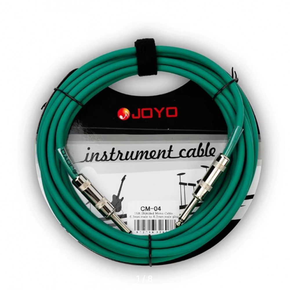 CM-04-GR Кабель инструментальный, зеленый, 4.5м, Joyo