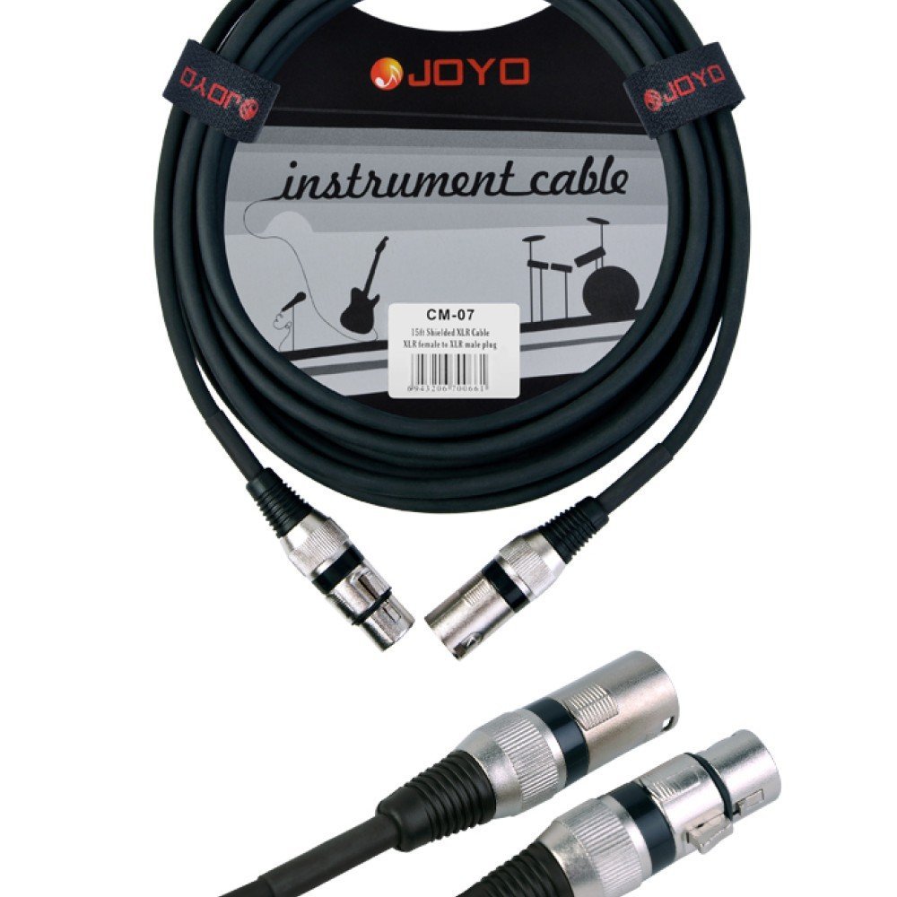 CM-07 Кабель микрофонный, XLR, 4.5м, Joyo