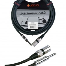 CM-08 Кабель микрофонный, XLR-6.3мм, 4.5м, Joyo
