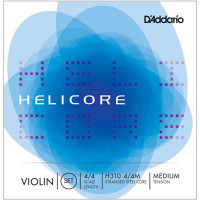 Комплект струн для скрипки D'ADDARIO H310 4/4M, 4/4 Helicore, Medium Tension