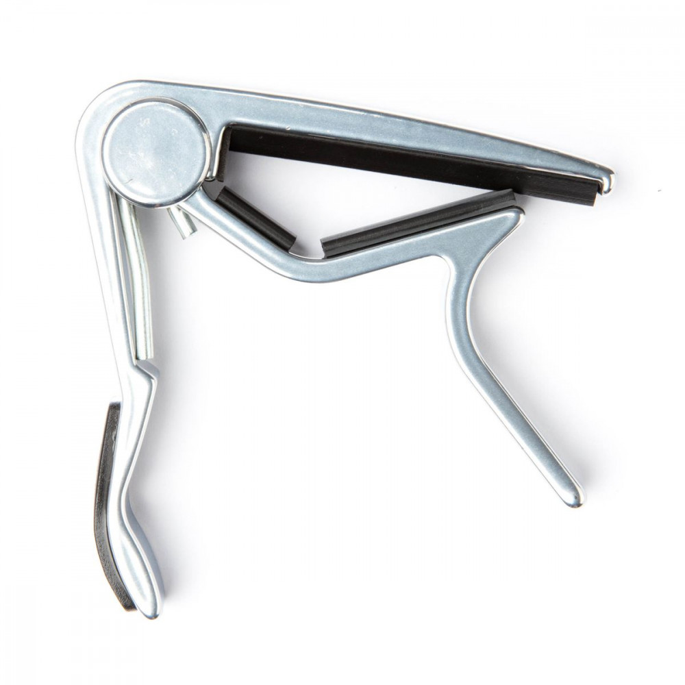 Dunlop 84FN Trigger Flat Nickel  каподастр "прищепка" для гитары с плоской накладкой грифа, ник