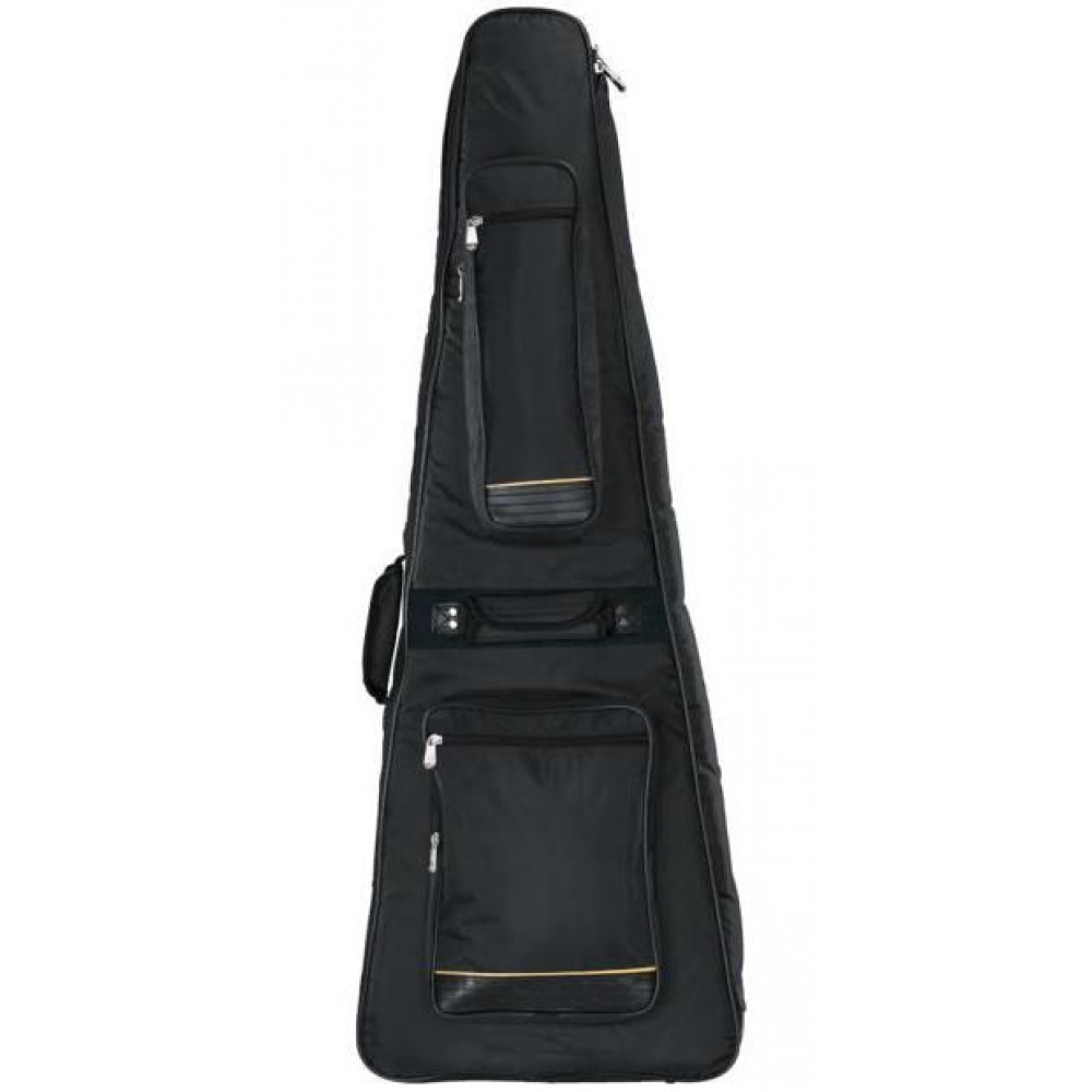 Rockbag RB20618B/PLUS  чехол для электрогитары V-shape, серия Premium, подкладка 30мм, чёрный