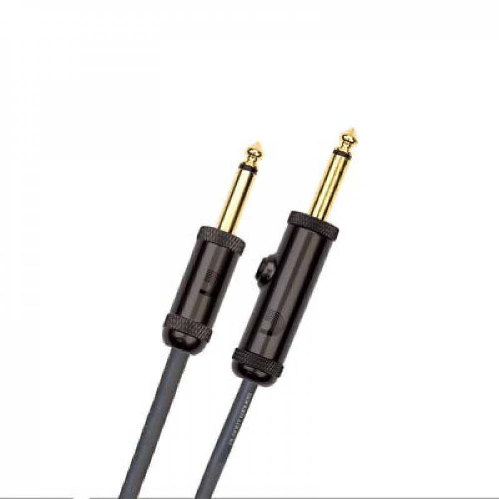 D`Addario PW-AG-30  шнур гитарный Custom jack-jack с выключателем, 9,14 м.