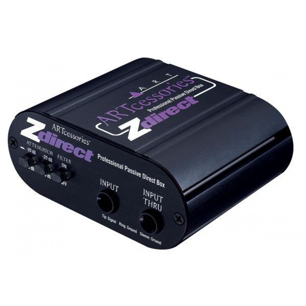 ART ZDirect  пассивный  директ-бокс, вход-1/4" TRS( unbal), выход- XLR (bal.),