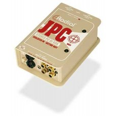 Radial JPC  активный дибокс для звуковых карт и A/V, вход 2x RCA, сквозн. кан. 2x RCA, выход 2x XLR