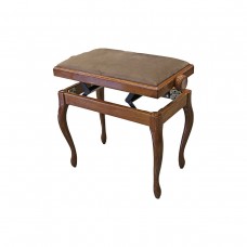 Hidrau BG200 Walnut Gloss 3 (TC4)  банкетка, полированный орех, коричневый бархат