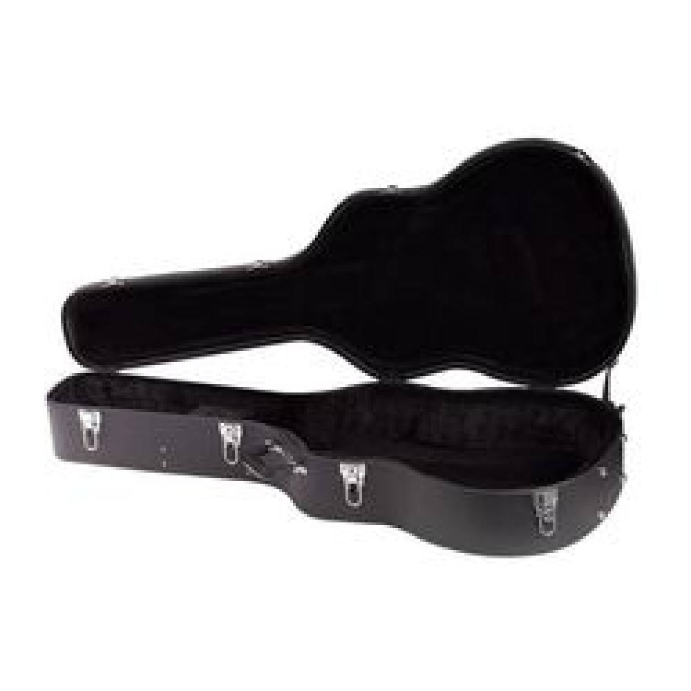 Rockcase RC10609 B/SB  фигурный кейс для акустической гитары, деревянная основа, черный tolex
