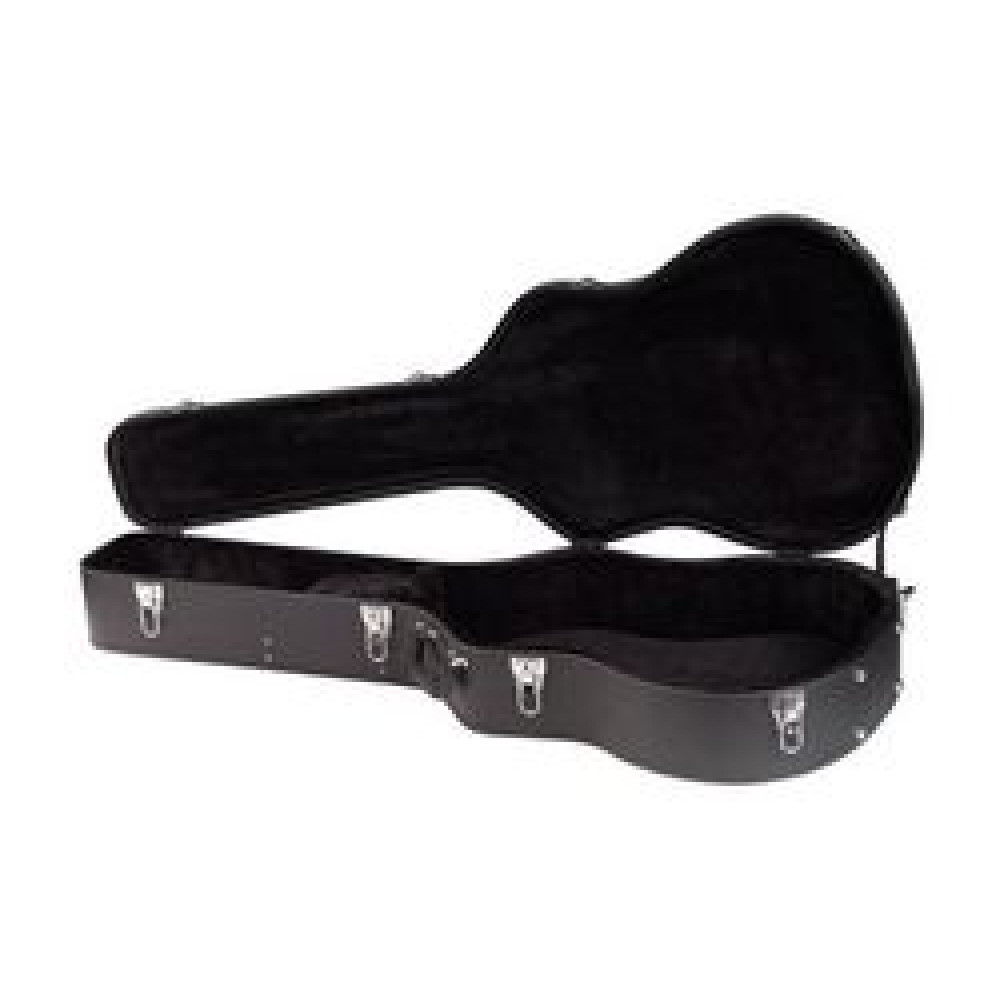 Rockcase RC10611 B/SB  фигурный кейс для 12-стр. акустической гитары, деревянная основа, черный