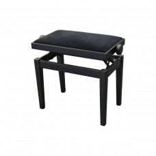 Hidrau BG27 Black Matt (TC9)  банкетка, цвет черный сатинированный, сидение бархат цвет черный 