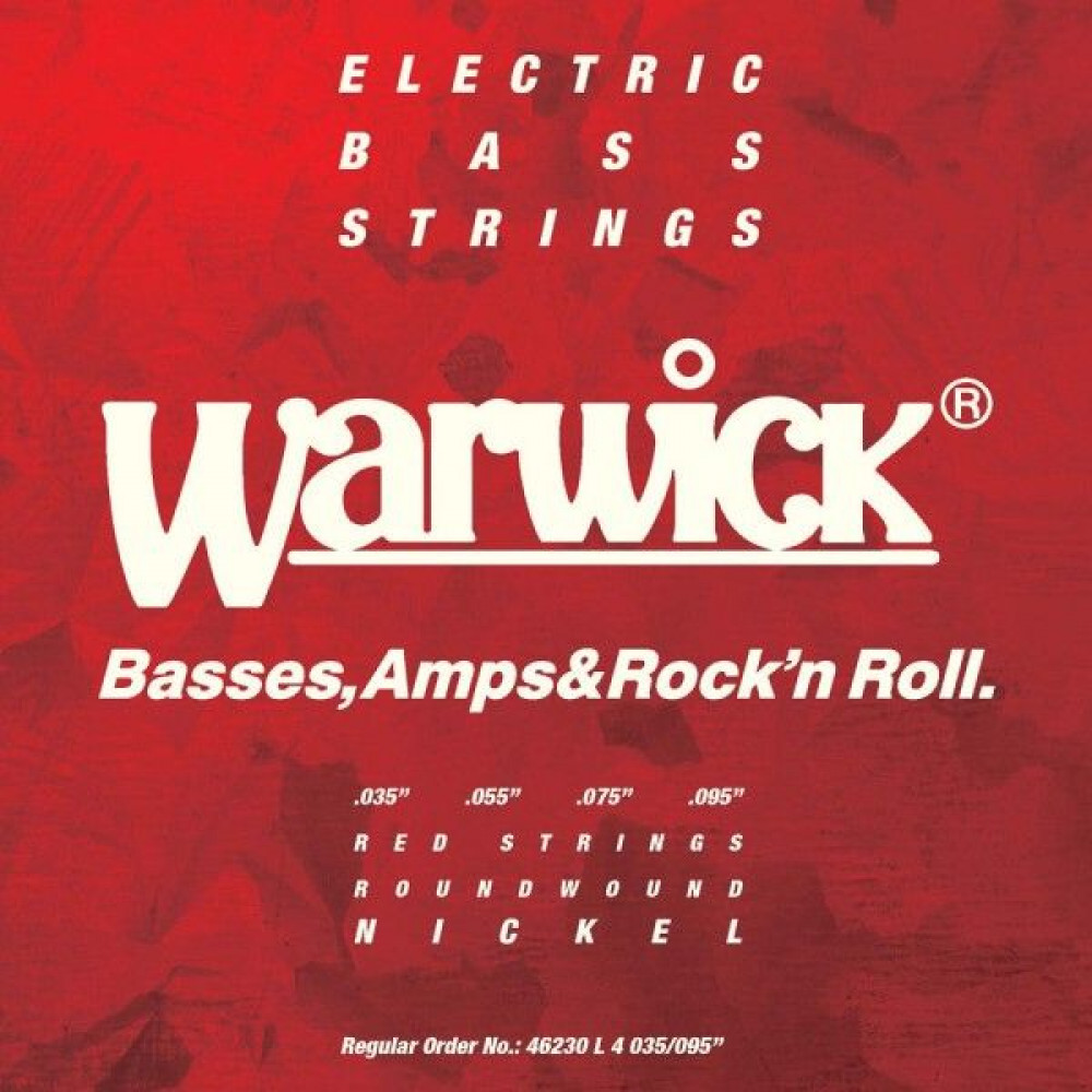 Warwick 46230L4  струны для бас-гитары Red Label 35-95, никель