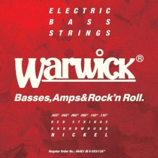Warwick 46401M6  струны для 6-струнного баса Red Label 25-135, никель