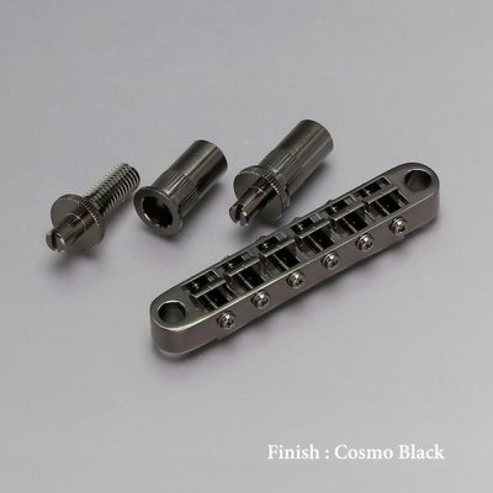 Gotoh GE103B-T-CK  бридж tune-o-matic, modern, черный хром