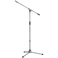 Микрофонная стойка "журавль" K&M 21060-300-87, серая, Soft-Touch, 925-1630 мм