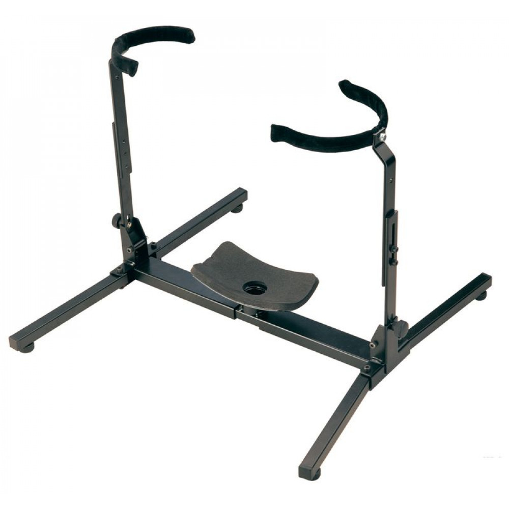 K&M 14945 000 55  стойка для большой тубы 3.5 kg, H: 390/410 mm Support Width: 380/545 mm.