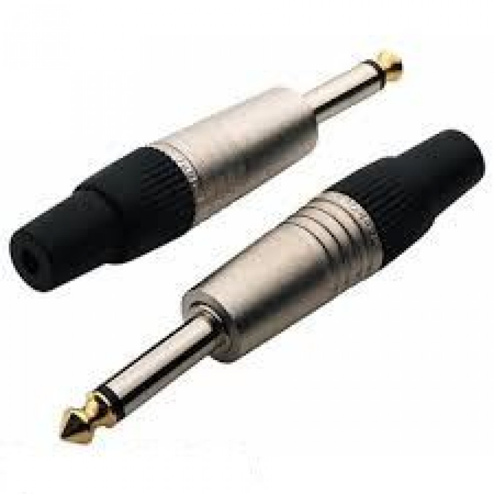 Rockcable RCL10002 P  кабельный разъем 6,3 мм небалансный (1/4"TS Jack), металл