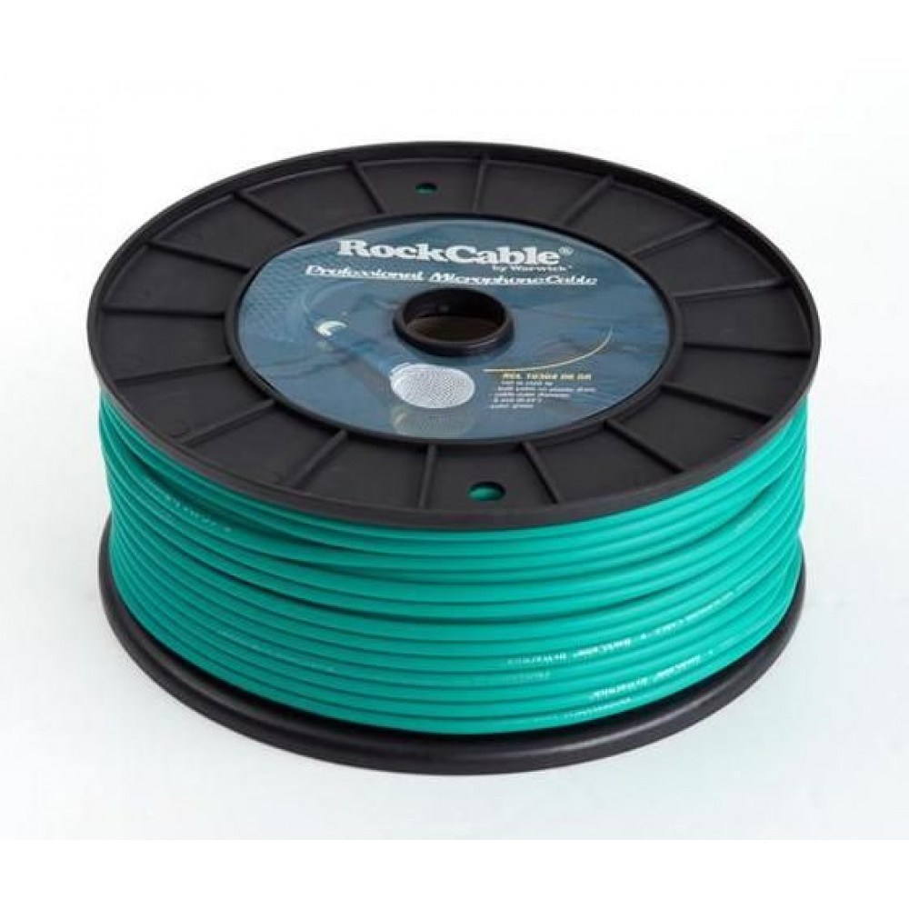 Rockcable RCL10304 D6 GR  кабель микрофонный балансный, витой медный экран, Ø=6мм, зеленый