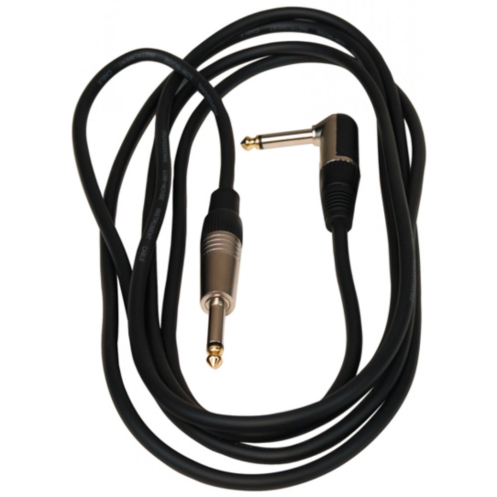 Rockcable RCL30253 D7  Инструментальный кабель, джек(прямой)-джек(угловой) 3 метра.
