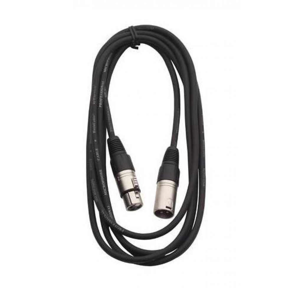 Rockcable RCL30303 D6  Микрофонный кабель XLR(М) XLR( F) 3 м