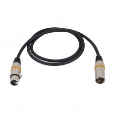 Rockcable RCL30351 D6  Микрофонный кабель XLR(М) XLR( F) 1 м Металл. корп.