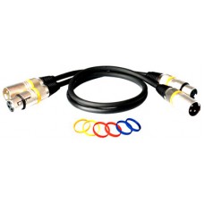 Rockcable RCL30353 D6  Микрофонный кабель XLR(М) XLR( F) 3 м Металл. корп.