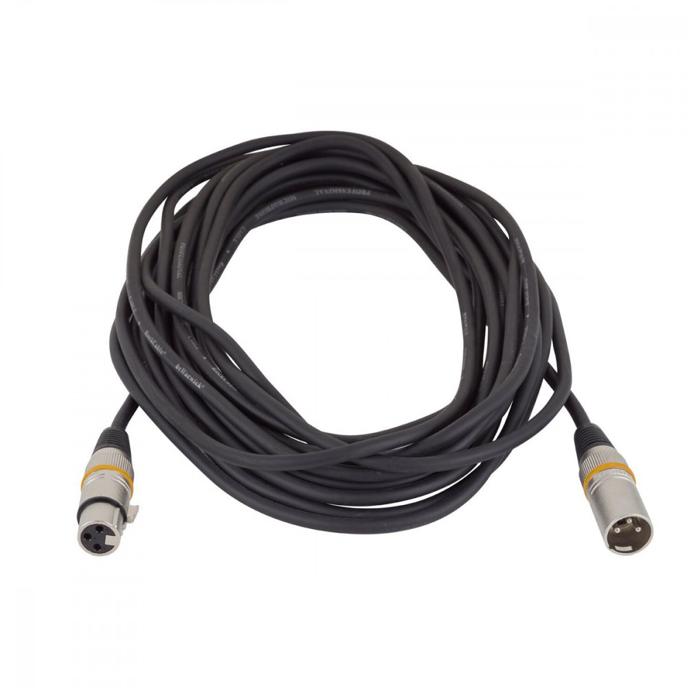 Rockcable RCL30360 D6  Микрофонный кабель XLR(М) XLR( F) 10 м Металл. корп.