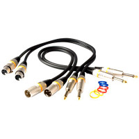 Кабель ROCKCABLE RCL30381 D6 M, XLR(M) -джек 1/4, 1 метр.