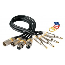 Rockcable RCL30385 D6 M  Кабель XLR(M)-джек1/4,  5 метров.