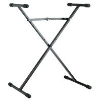 Стойка для клавишных Х-образная K&M 18962-071-55, чёрная, высота 400-905мм, ширина 440-770мм