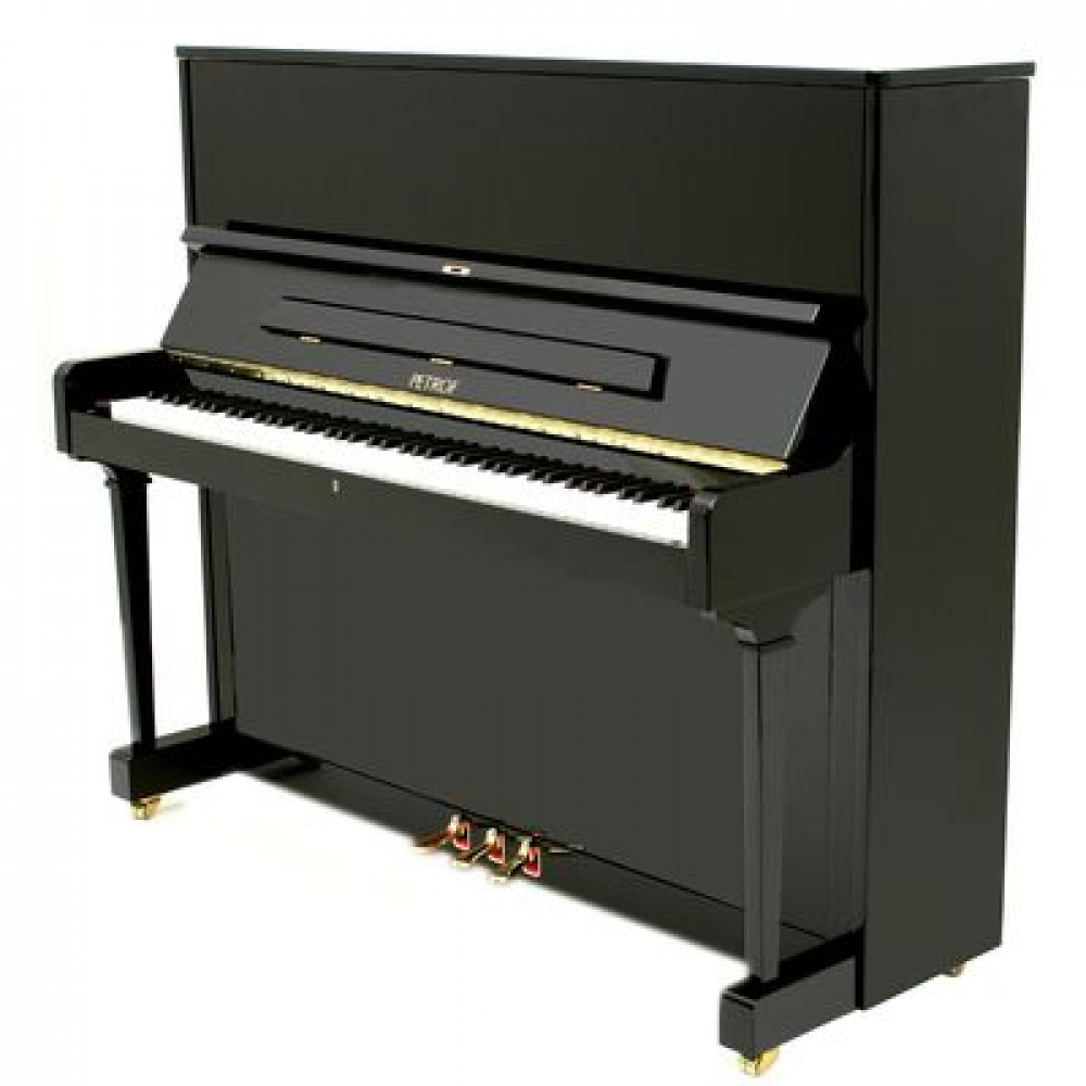 Petrof P 125F1 (0801)  акустическое пианино, высота 125 см, цвет чёрный полированный