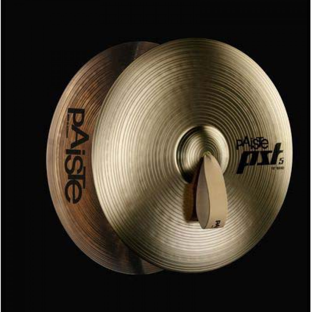 Paiste 16" PST 5 BAND  маршевые тарелки (пара) с ремнями и фетр.прокладками