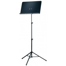 K&M 10068-000-55  пюпитр оркестровый, чёрный, 555-1190мм, 480х300мм
