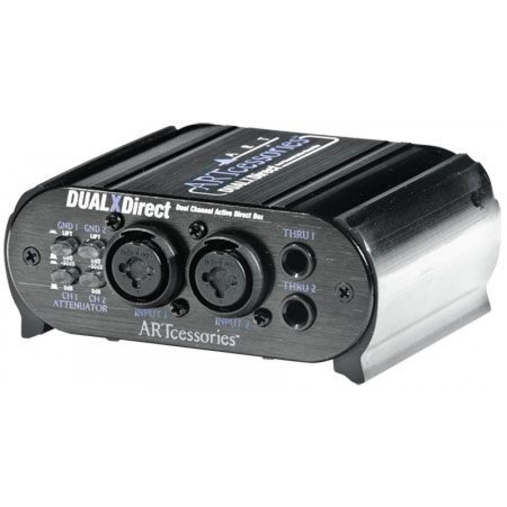 ART DualXDirect  2-х канальный активный директ-бокс, фантом или 9V бат, XLR/1/4"TRS