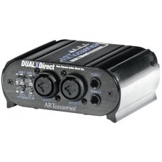 ART DUALXDirect  2-х канальный активный директ-бокс, фантом или 9V бат, XLR/1/4"TRS