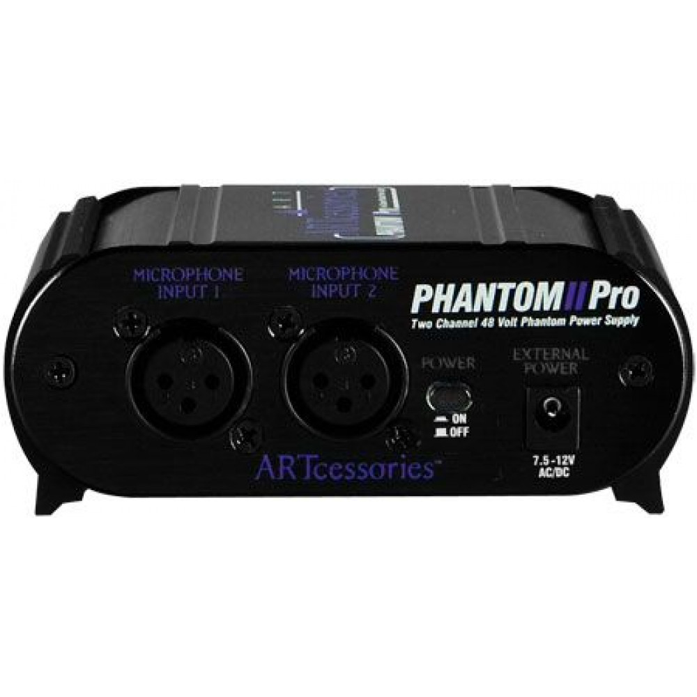 ART Phantom II Pro  автономный блок фантомного питания DC 48V на 2 микр. 9V батарея.