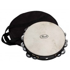 Pearl PETM-20  Elite Concert Tambourine тамбурин двухрядный 10", натуральная кожа
