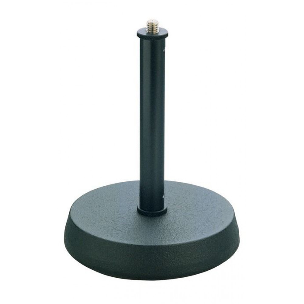 K&M 23200-300-55  настольная микрофонная стойка с круглым основанием, чёрная