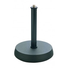 K&M 23200-300-55  настольная микрофонная стойка с круглым основанием, чёрная