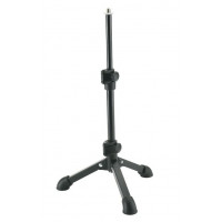 Настольная микрофонная телескопическая стойка K&M 23150-300-55, тренога, чёрная, 230-430 мм