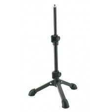 K&M 23150-300-55  настольная микрофонная телескопическая стойка, тренога, чёрная, 230-430 мм