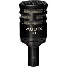 Audix D6  Инструментальный динамический микрофон для бас-барабана,  кардиоида 