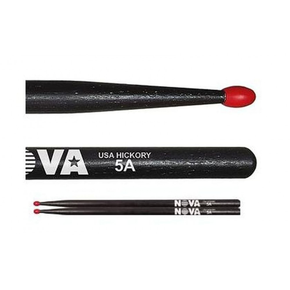 Vic Firth N5ANB  палки, орех, нейлоновый наконечник, чёрные