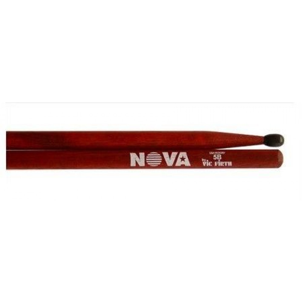 Vic Firth N5BNR  палки, орех, нейлоновый наконечник, красные
