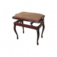 Hidrau BG200 Mahogany Gloss 3 (TC4)  банкетка, полированное красное дерево, коричневый бархат